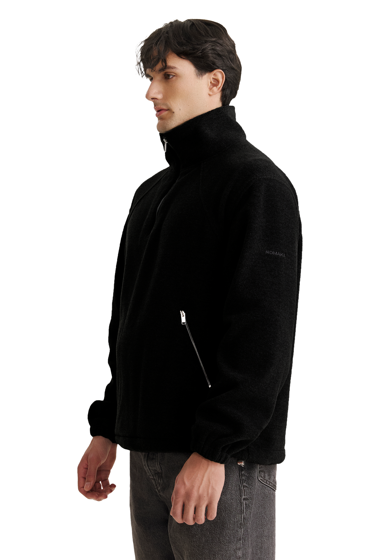 Albris Fleece Black model side