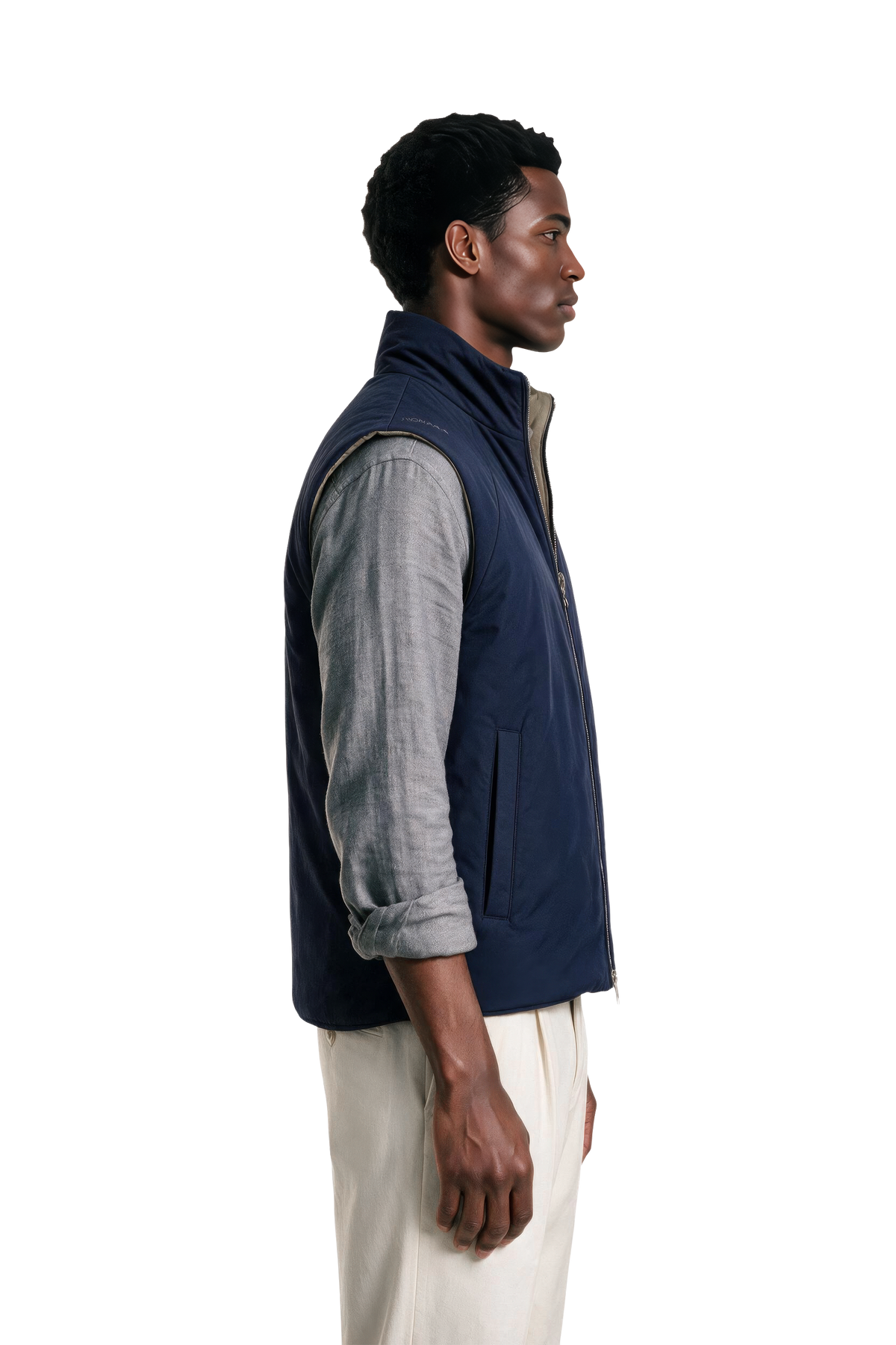 Alvier Navy-Beige NVY Model Front