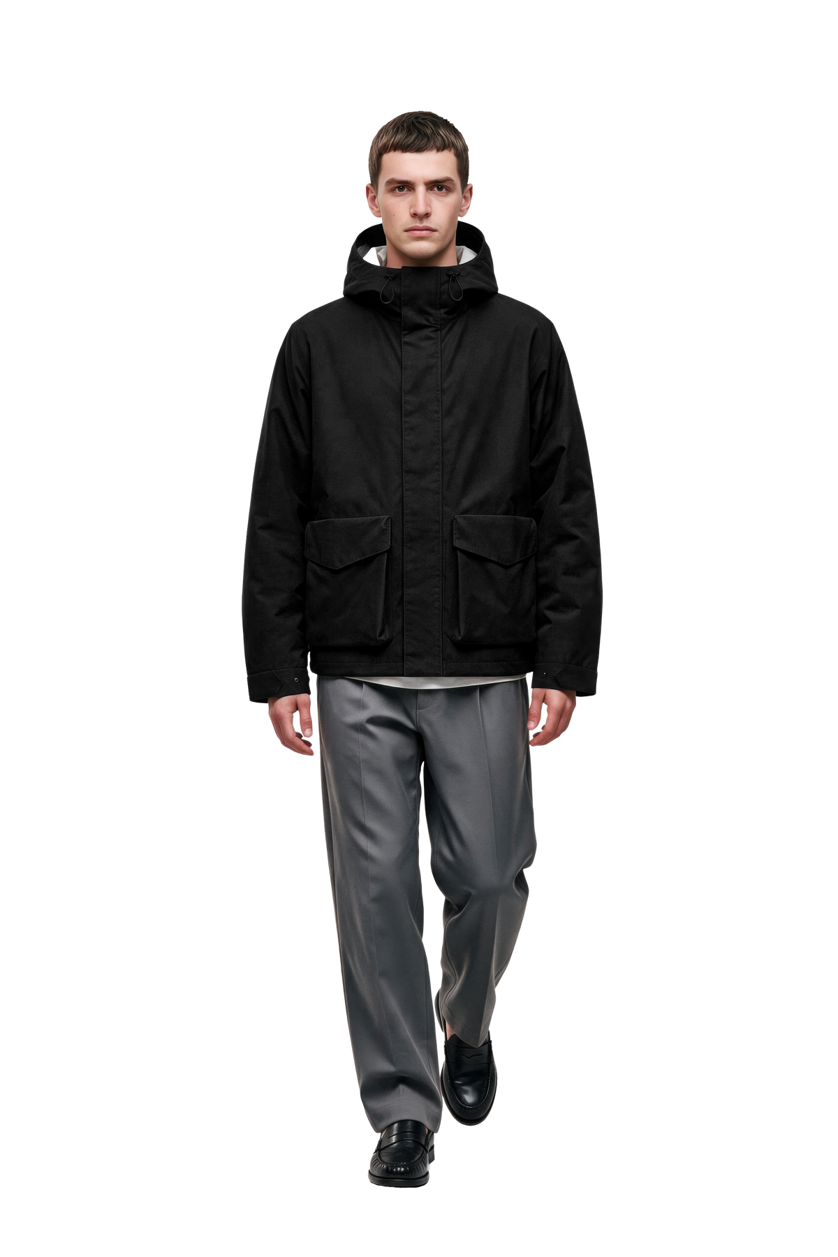 LARET SHELL JACKET MEN Black — model action