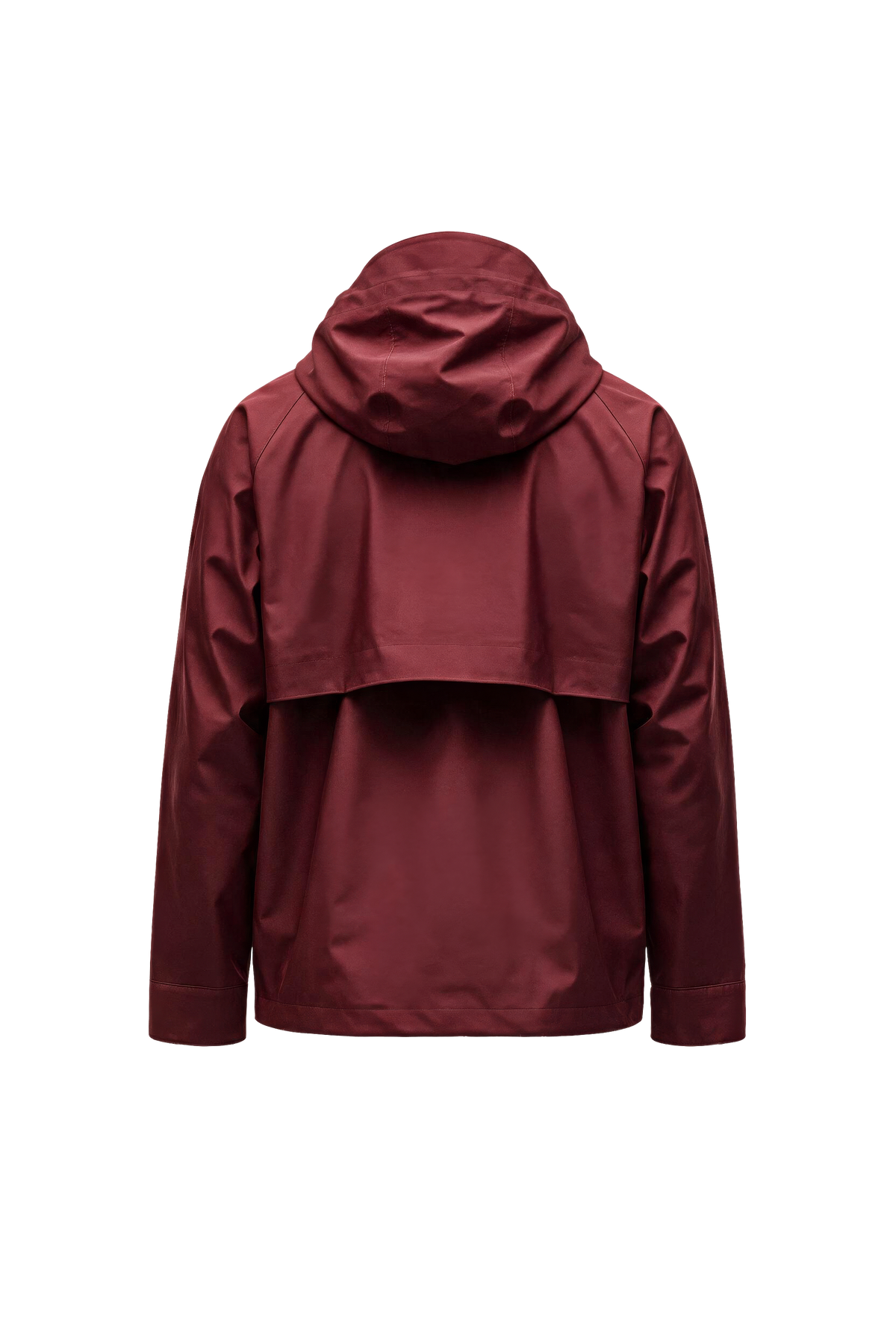 LARET SHELL JACKET MEN Dark red — product back