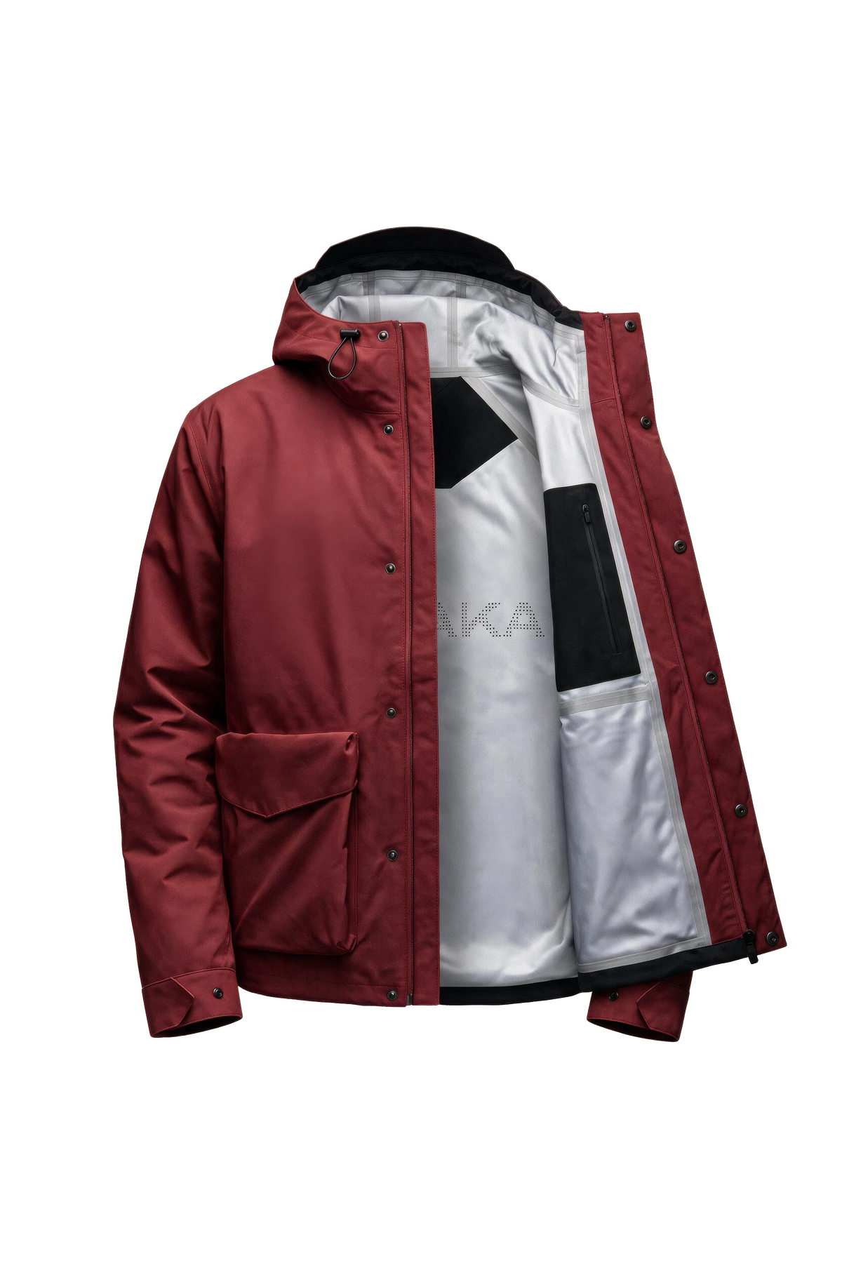 LARET SHELL JACKET MEN Dark red — product inside