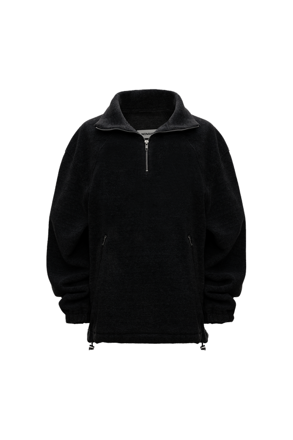 Albris Fleece Schwarz Produkt Vorderansicht