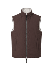 ALVIER LIGHT VEST MEN in Brown/White — product front