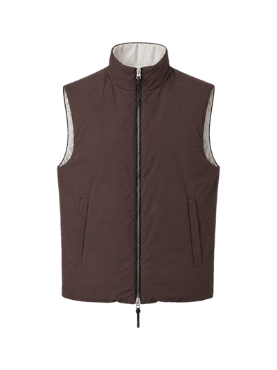 ALVIER LIGHT VEST MEN in Brown/White — product front