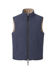 ALVIER LIGHT VEST MEN in Navy/Beige — product front