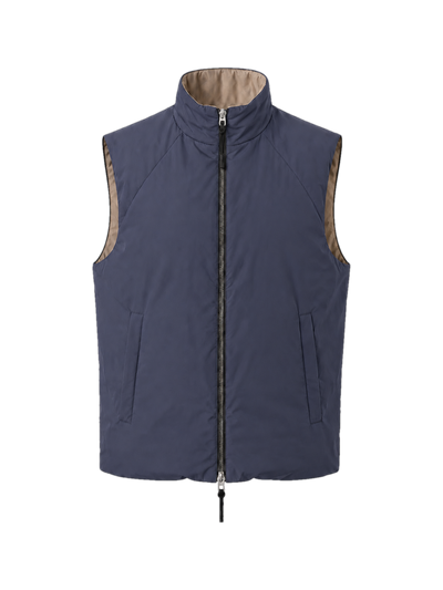 ALVIER LIGHT VEST MEN in Navy/Beige — product front