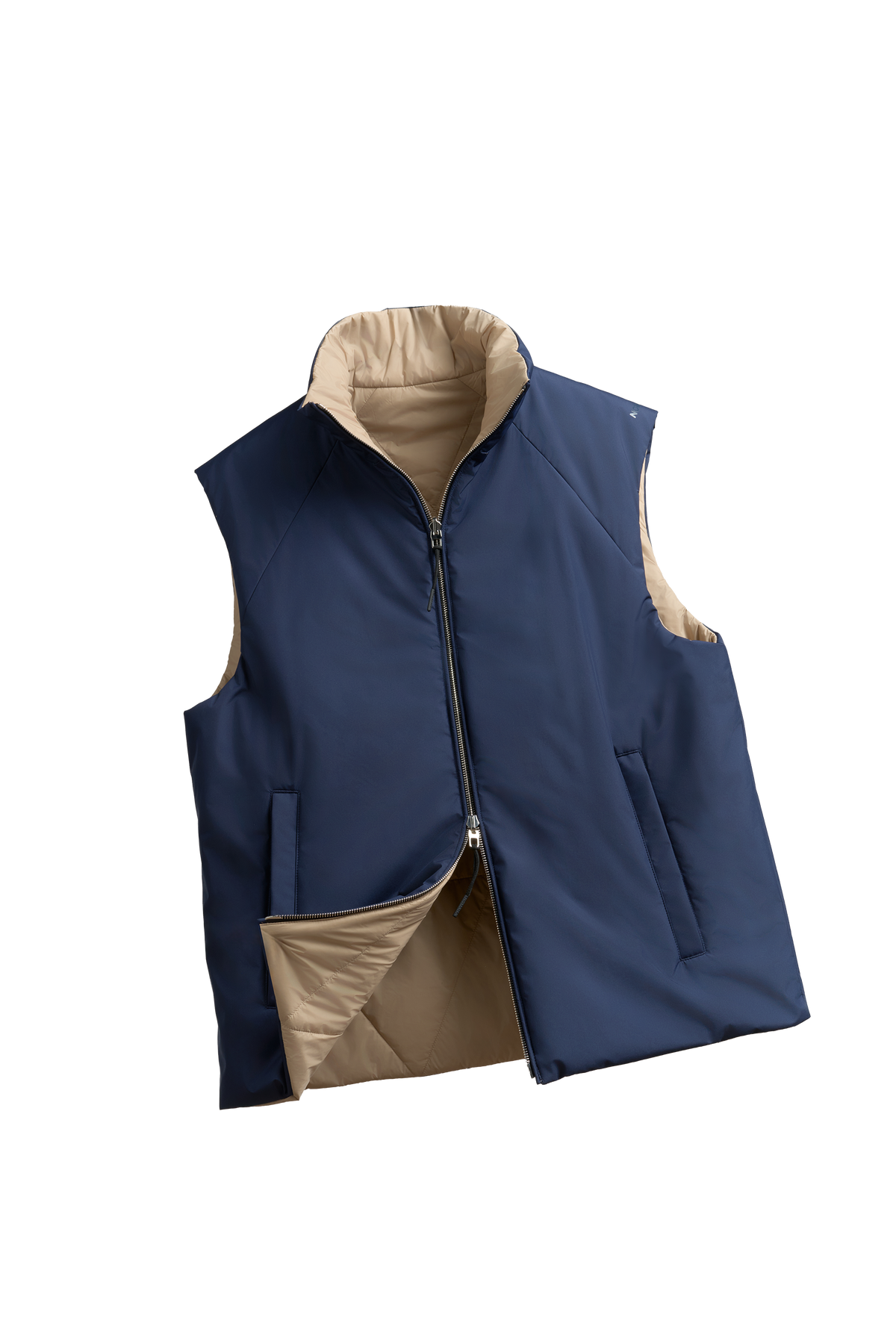 ALVIER LIGHT VEST MEN | Navy/Beige | hero