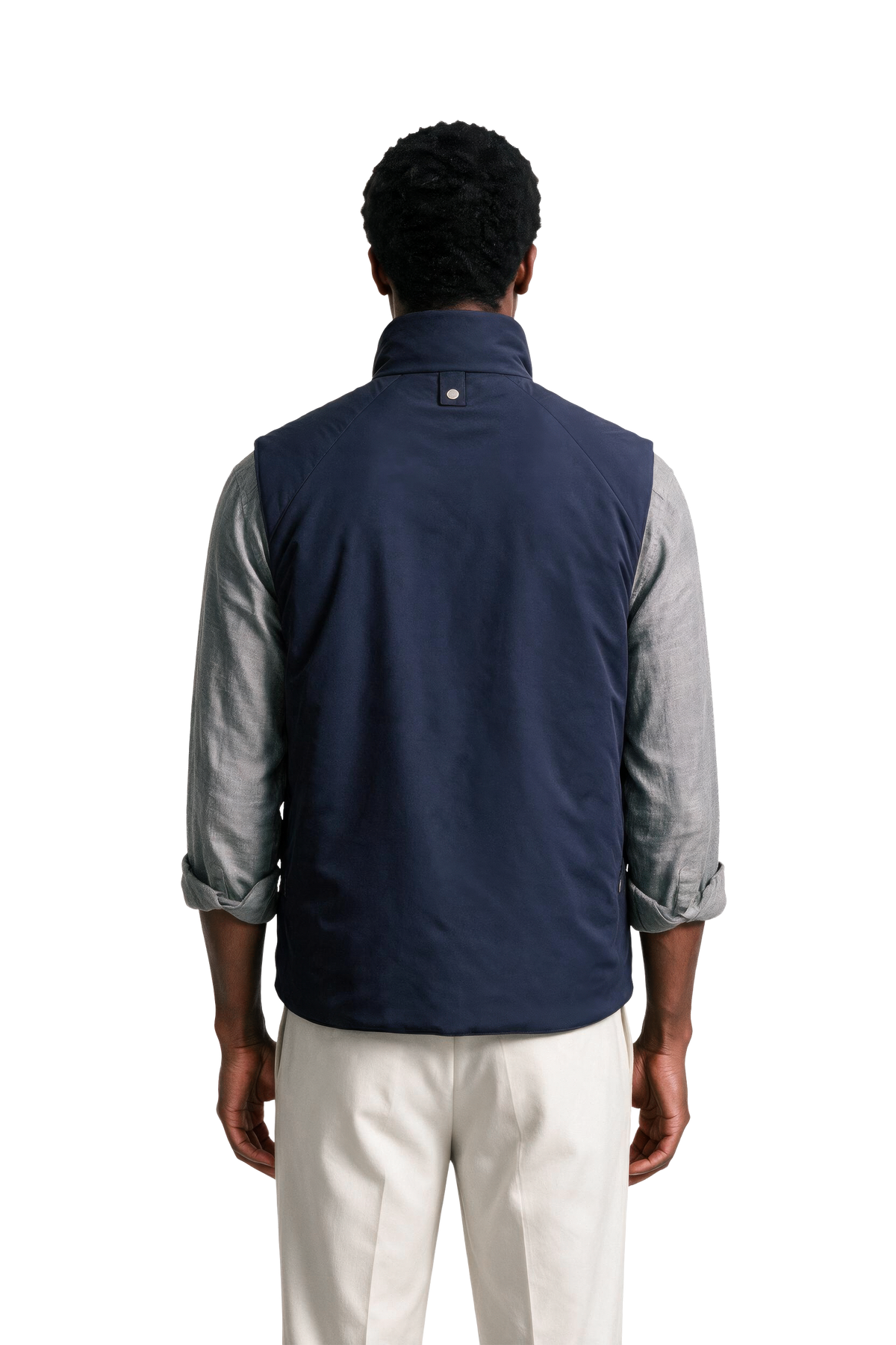 Alvier Navy-Beige NVY Model Back