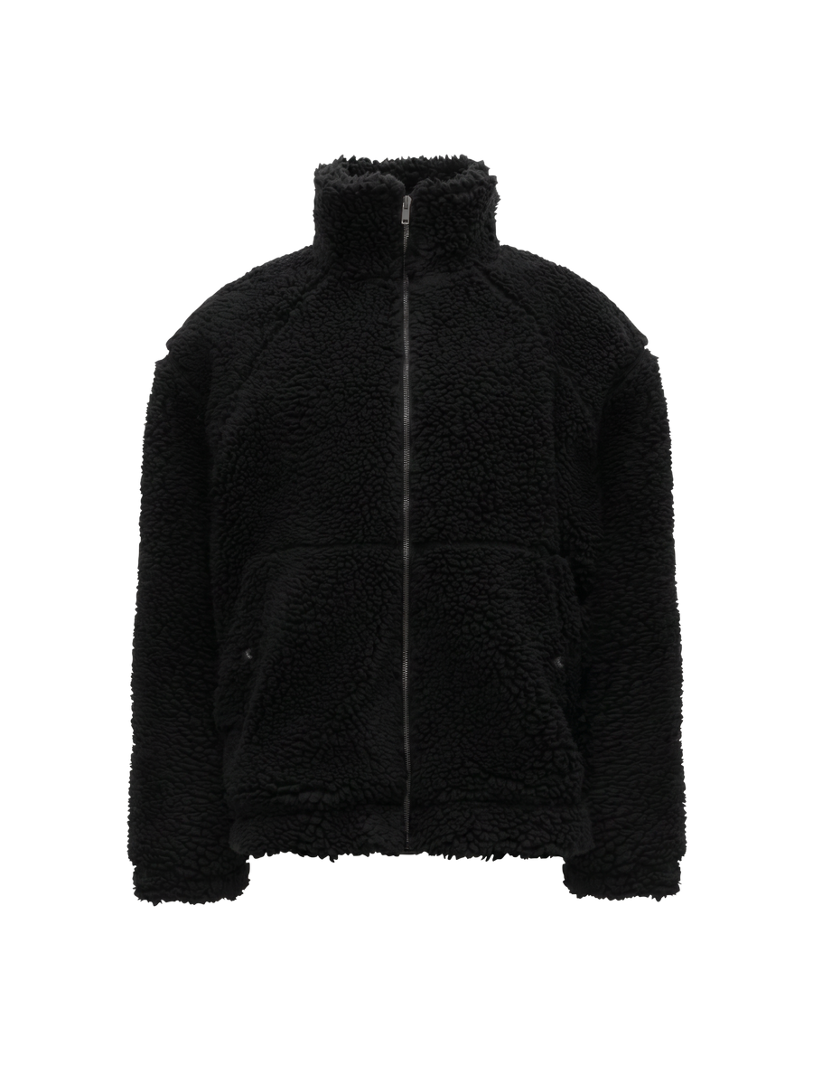 CLARIDEN SHERPA JACKET in Black — product front