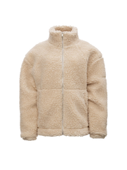 CLARIDEN SHERPA JACKET in Off-White — product front