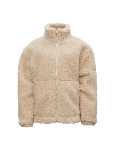 CLARIDEN SHERPA JACKET in Off-White — product front