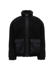 JULIER SHERPA JACKET in Black — product front