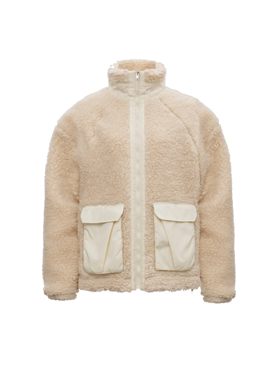JULIER SHERPA JACKET in Off-White — product front