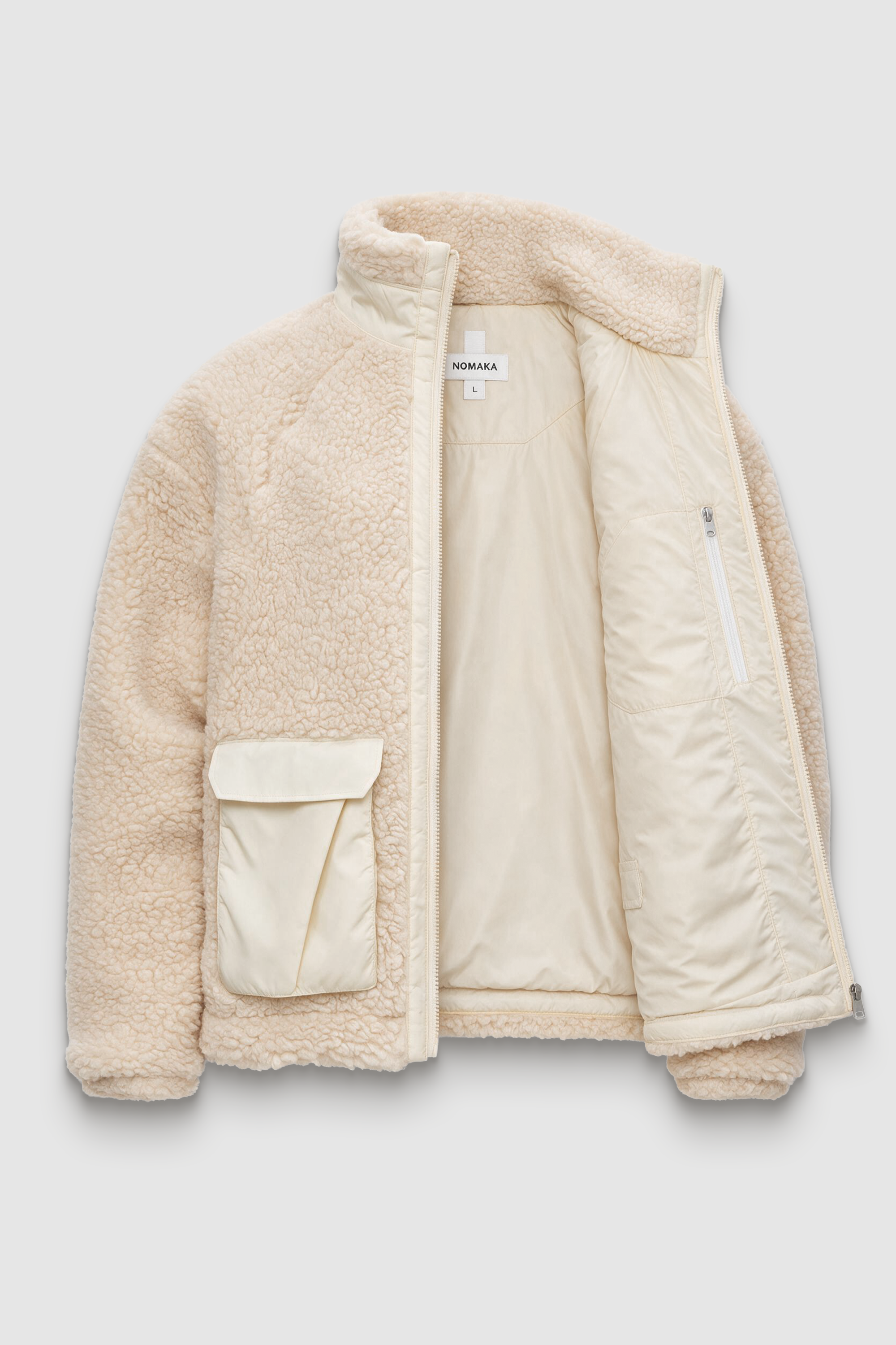 JULIER SHERPA JACKET presentation shadow