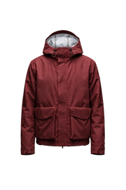 LARET SHELL JACKET MEN Dark red — product front