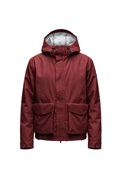 LARET SHELL JACKET MEN Dark red — product front