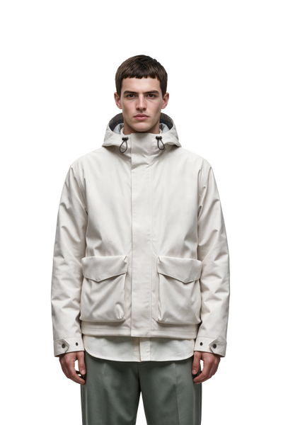 LARET SHELL JACKET MEN White — model front