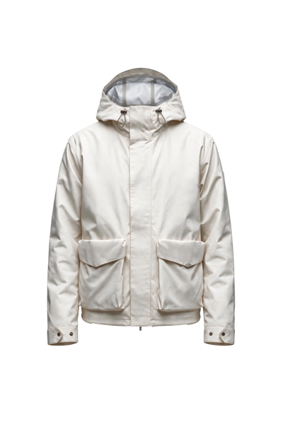 LARET SHELL JACKET MEN White — product front
