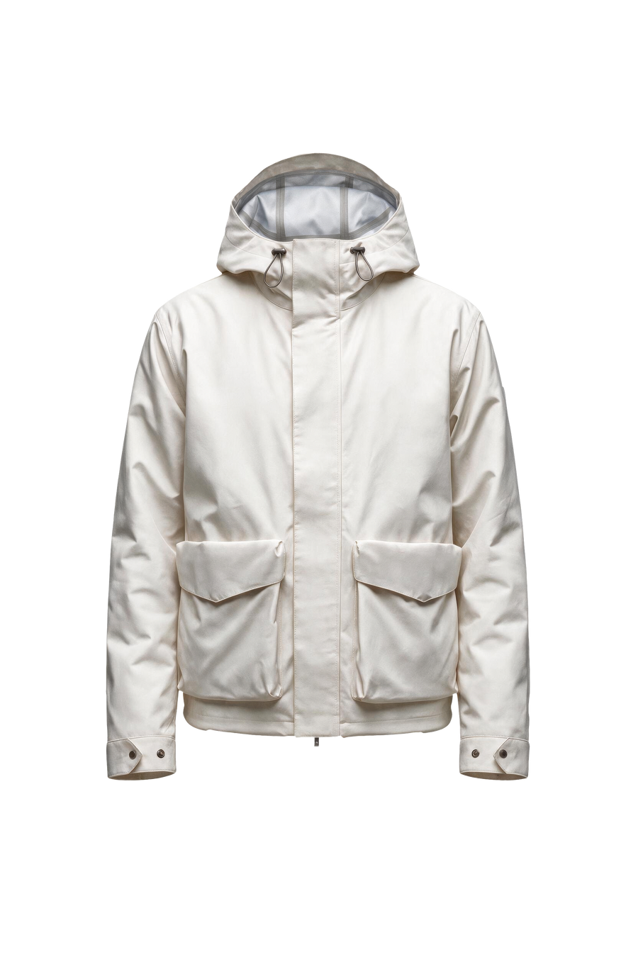 LARET SHELL JACKET MEN White — product front