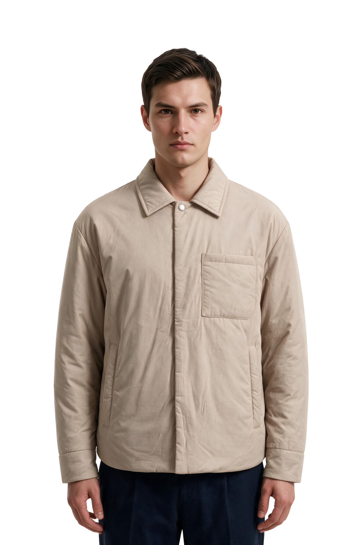 VIAL_Beige_Model_Front